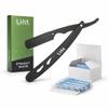 UM Supplies Straight Razors for Men  Professional Barber Straight Edge Razor Kit with 20 Replaceable Insert Single Edge Blades - Navajas Para Barbero view 1