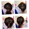 minkissy 1set Hair Bun Maker Diy Hair Braiding Tools for Women Girls Easy Use Styling Accessories Cosmetology Students Black view 2