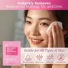 Air Jungles Pink Micellar Makeup Remover Wipes - 25ct Individually Wrapped Travel Size Facial Cleansing Wipes with Vitamin E, Gentle Face Wipes for Sensitive Skin, Gift for Women & Girls view 2