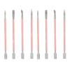 2 PCS Cuticle Pusher Dual Sided, Stainless Steel Professional Grade Stainless Steel Cuticle Remover and Cutter, Dual Ended Nail Care Tool, Cuticle Pusher and Nail Cleaner view 1
