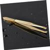 Mipcase 3pcs Stainless Steel Eyebrow Tweezers Brush Twizzers for Women Eyebrow Grooming Kit Clip Makeup Tweezers for Eyelashes Extension view 4