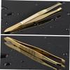 balacoo 2pcs Stainless Steel Eyebrow Tweezers Sharp Tweezers for Ingrown Hair Eyebrow Clip for Makeup view 4