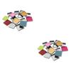 balacoo 112pcs Empty Square Metal Pans for Eyeshadow Blusher and Pressed Powder Magnetic Makeup Containers for Custom and Cosmetic Projects view 1