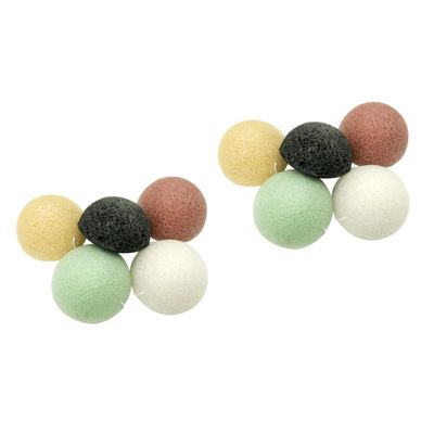 balacoo 10pcs Organic Facial Sponge Non-irritating Skin Cleaning Sponge for Family Friends