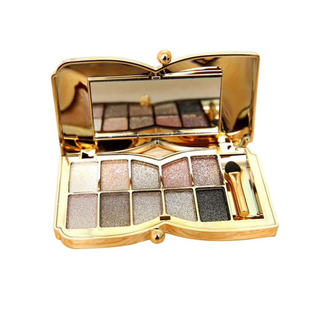 balacoo Colorful Color Eyeshadow Set with Brush Mirror Glitter Eyeshadow for Eye Makeup Shimmer Palette for
