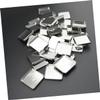 balacoo 56pcs Empty Square Metal Pans for Diy Eyeshadow Blusher Pressed Powder Makeup Magnetic Containers for Cosmetics Arts Crafts Projects view 3