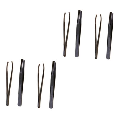 balacoo 8pcs Stainless Steel Eyebrow Shaping Tool Eyebrow Tweezers and Clamps for Precise Trimming and Grooming Compact for Travel