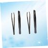 balacoo 8pcs Stainless Steel Eyebrow Shaping Tool Eyebrow Tweezers and Clamps for Precise Trimming and Grooming Compact for Travel view 3
