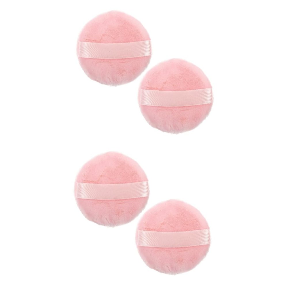 balacoo 4pcs Soft Makeup Powder Puff Reusable Makeup Sponge for Women and Girls