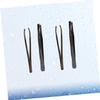 balacoo 12pcs Stainless Steel Eyebrow Tweezers for Precise Shaping Durable Makeup Accessories for Facial Hair Removal Portable Eyebrow Clamps and Trimmers Black Color view 3