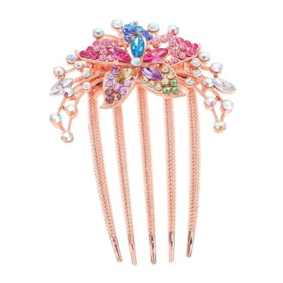 Balacoo Girls Hair Accessories Decorative Hair Combs Flower Rhinestones for Women