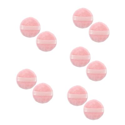 balacoo 10pcs Soft Makeup Powder Puff for Women Reusable Cosmetic Sponges for Foundation Blusher and Setting Powder for Home Beauty Salons
