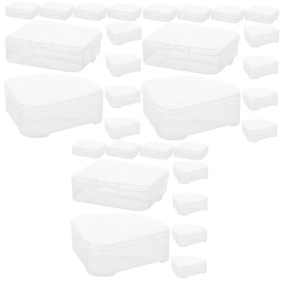 ABOOFAN 30pcs Makeup Sponge Holder Beauty Sponge Holders Powder Puff Case Makeup Tool Portable