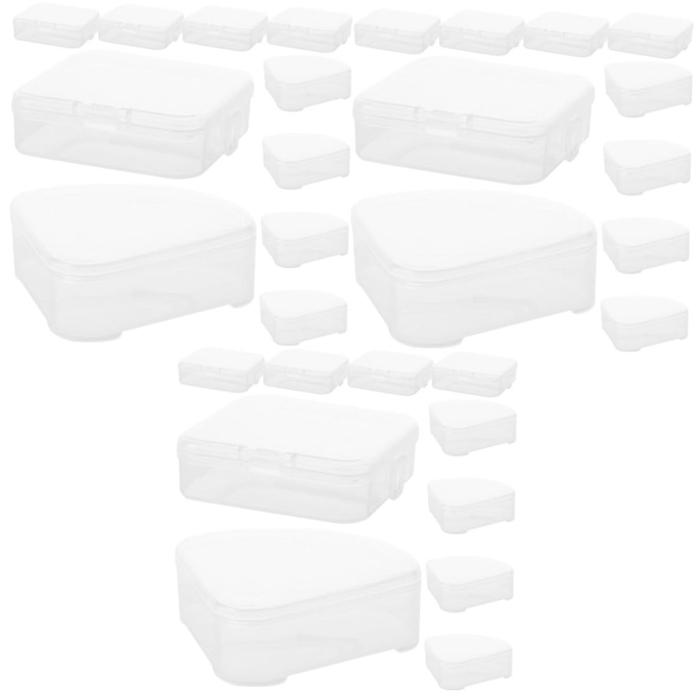 ABOOFAN 30pcs Makeup Sponge Holder Beauty Sponge Holders Powder Puff Case Makeup Tool Portable