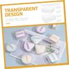 ABOOFAN 30pcs Makeup Sponge Holder Beauty Sponge Holders Powder Puff Case Makeup Tool Portable view 2