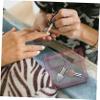 balacoo 2 Pcs Nail Training Kit Grinding Socket Display Base Manicure Organizer Box for Diy view 3