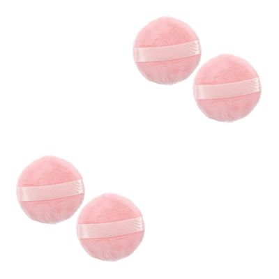 balacoo 4pcs Fluffy Makeup Powder Washable Sponge for Face Foundation Blush Concealer Travel Beauty Tools