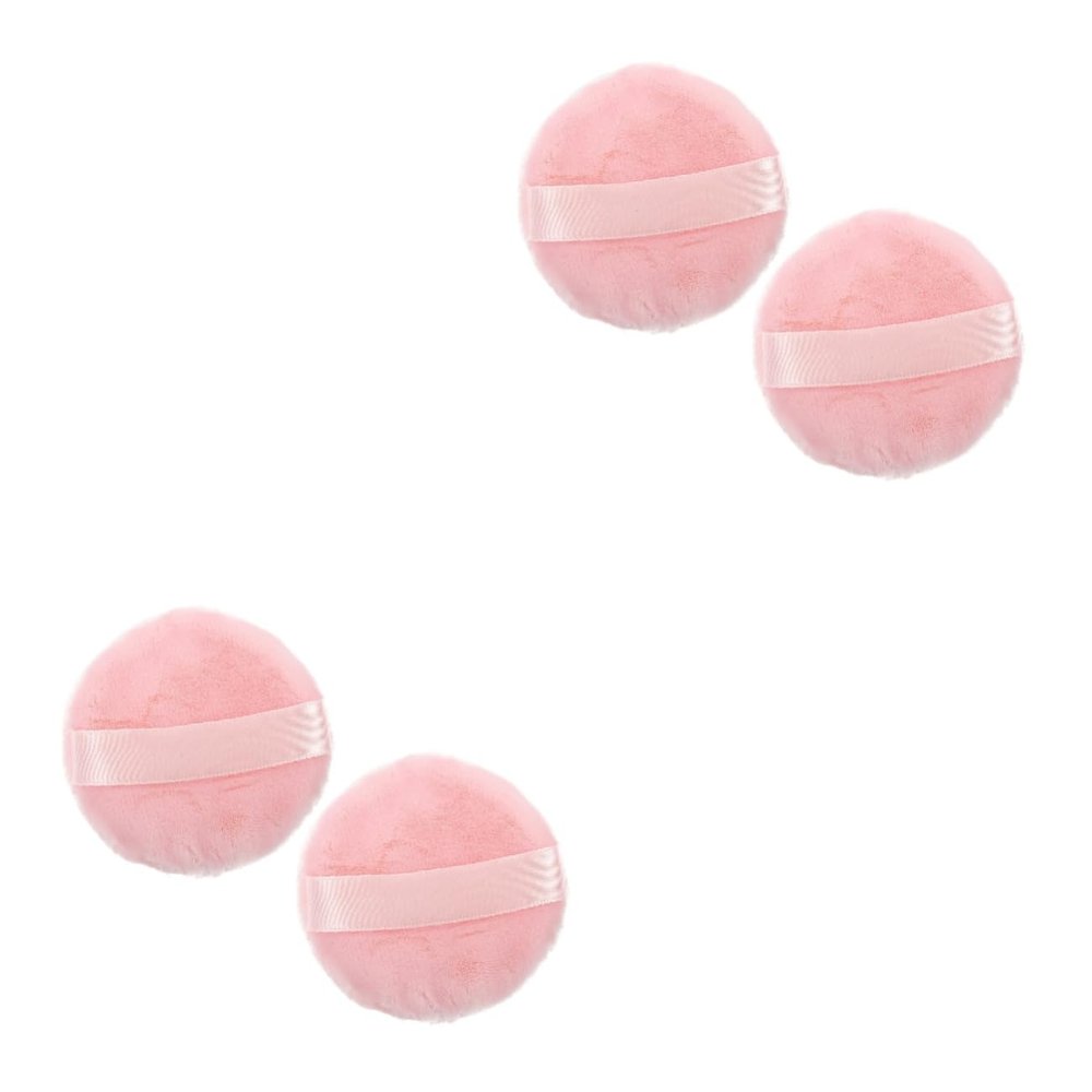 balacoo 4pcs Fluffy Makeup Powder Washable Sponge for Face Foundation Blush Concealer Travel Beauty Tools