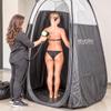 Spray Tanning Pop Up Tent Jumbo Size for Professional Mobile Aibrushing Tanning with Extraction Fan Opening and a Carry Bag view 3