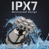 7D Head Shavers for Bald Men - Electric Detachable Bald Shavers - IPX7 Waterproof Wet Dry Razor for Blader - Rechargeable Type C Charger with Cleaning Brush view 3