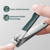Nail Clippers Set 4 pcs with Rotating Leather Bag Trimmer Pedicure Care Tools Manicure Set,Black view 3