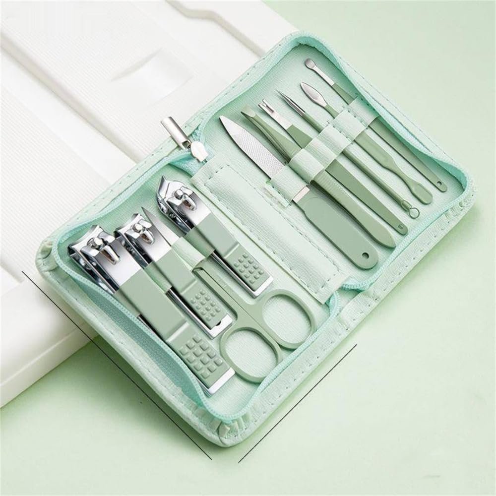 Nail Cutter Set Stainless Clippers Manicure Pedicure Kit Scissor Steel Hand Foot Facial Ear Care Beauty Tool,10pcs