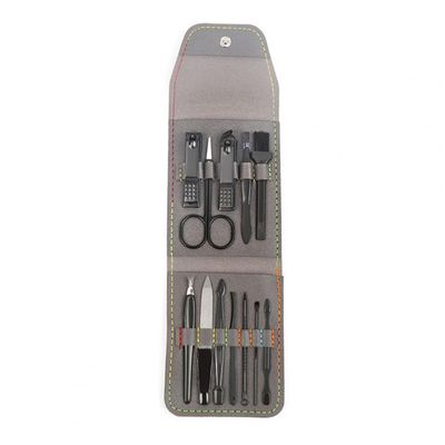 12Pcs/Set Washable Size Toenail Fingernail Scissors Cutter Set for Nail Scissors Set Nail Clippers, Grey A,A