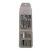 12Pcs/Set Washable Size Toenail Fingernail Scissors Cutter Set for Nail Scissors Set Nail Clippers, Grey A,A view 1