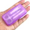 Stainless Steel Nail Clipper Set 4 Piece Plastic Clear Scissors Box Set Trimmer Care Manicure Maker Nail Tool Kit,Pink view 3