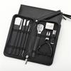 10 Pcs Nail Cutter Pedicure Scissors Set Stainless Steel Eagle Hook Portable Manicure Nail Clipper Tool Set,Black view 1