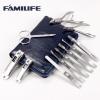 FAMILIFE Manicure Set, Professional Manicure Kit Nail Clippers Set 11 in 1 Stainless Steel Pedicure Tools Kit and 100% Stainless Steel Ingrown Toenail File and Lifter Double Sided with Storage Case view 2