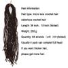 RAYIIS Fuax Locs Crochet Hair Super Lightweight Micro Locs 4 Pack Sister Locks Crochet Hair Synthetic braids Hair Extensions (#33, 18 Inch) view 3