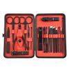 18 Pieces Manicure Stainless Steel Pedicure Care Tool Set for Men Women Nail Clippers Manicure Set Pedicure Kit,A view 2