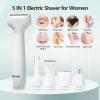 Pluxy Epil Pro 3.0 Women Face Epilator, Pluxy Hair Removal for Face,5-in-1 Painless Body Shaver and Facial Epilator, Rechargeable Bikini Trimmer Female Shaver for Facial, Legs, Underarm, Nose view 3