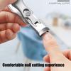 Nail Clipper,Toe Nail Clippers with Catcher,Ergonomic Nail Clippers,Finger Nail Clippers with Catcher,Ultra Sharp Stainless Steel Nail Clippers,Clippers for Thick Hard Nails (Silver-A) view 4