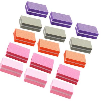 Lurrose 50pcs Nail Tools Nail Buffers Curved Nail File Emery Boards for Nails Nail File Block Nail Buffer Tool Nails Polishing Tools Manicure Tool Polishing File Sponge High Elasticity