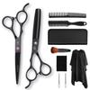 10 pcs professional hair cutting scissors set sharp Stainless Steel Hairdressing Shears Set Professional Thinning Scissors For stylists easy to operate 6inch(10) view 1