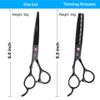 10 pcs professional hair cutting scissors set sharp Stainless Steel Hairdressing Shears Set Professional Thinning Scissors For stylists easy to operate 6inch(10) view 2
