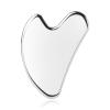 BTYMS Gua Sha Facial Tools, Heart Shaped Guasha Tool Stainless Steel Face Sculpting Tool view 1