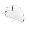 BTYMS Gua Sha Facial Tools, Heart Shaped Guasha Tool Stainless Steel Face Sculpting Tool view 2