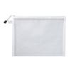 1Pcs A4/A5/A6 Zipper Mesh Bags - Nylon Mesh Cosmetic Bags - White A4 view 1