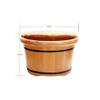Scpantkend Pedicure Foot Soak Wooden Footbath, Family Massage Foot Tub, Smooth and Delicate Pedicure Bucket Foot Bath Spa Bowl for Feet Stress Relief view 2