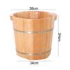 Scpantkend Pedicure Foot Soak Wooden Foot Tub, Foot Massager Spa Wooden Foot Tub, Pedicure Footbath, Pedicure Bucket Foot Bath Spa Bowl for Feet Stress Relief view 2