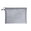 1Pcs A5 Zipper Mesh Nylon Cosmetic Bags - Grey view 1