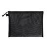 1Pcs A5 Zipper Mesh Nylon Cosmetic Bags - Makeup & Travel Zipper Bags - Black view 1
