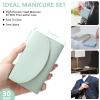 30 Set Manicure Kit Bulk Nail Clippers 7 in 1 Mini Nail Clippers Stainless Steel Professional Care Pedicure with Travel Bag Grooming Kit for Christmas Women Men Home(Bright Color,Classic) view 2
