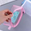 1Pcs A5 Zipper Mesh Nylon Cosmetic Bags - White view 4