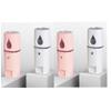 4 Pack Handheld Personal Diffuser Portable Facial Spray Steamer Mist Spray Cleaning Pores Water SPA Moisturizing Hydrating Face Sprayer, USB Rechargeable Mini Beauty Device - Pink and White view 1