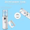 4 Pack Handheld Personal Diffuser Portable Facial Spray Steamer Mist Spray Cleaning Pores Water SPA Moisturizing Hydrating Face Sprayer, USB Rechargeable Mini Beauty Device - Pink and White view 4