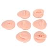 Body Piercing Practice Model Body Part Displays Set Simulation Silicone Ear Eye Nose Mouth Tongue Belly Model for Novice Piercer Silicone Body Part Model (Light Skin view 2